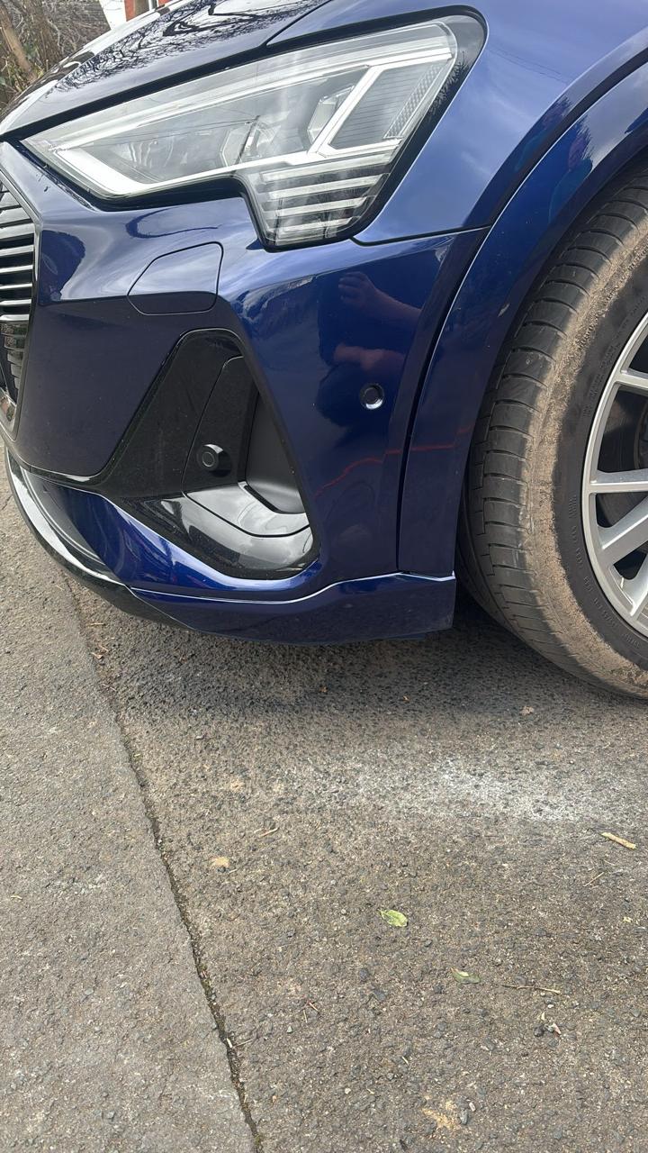 Dent and scuff repair after professional repair